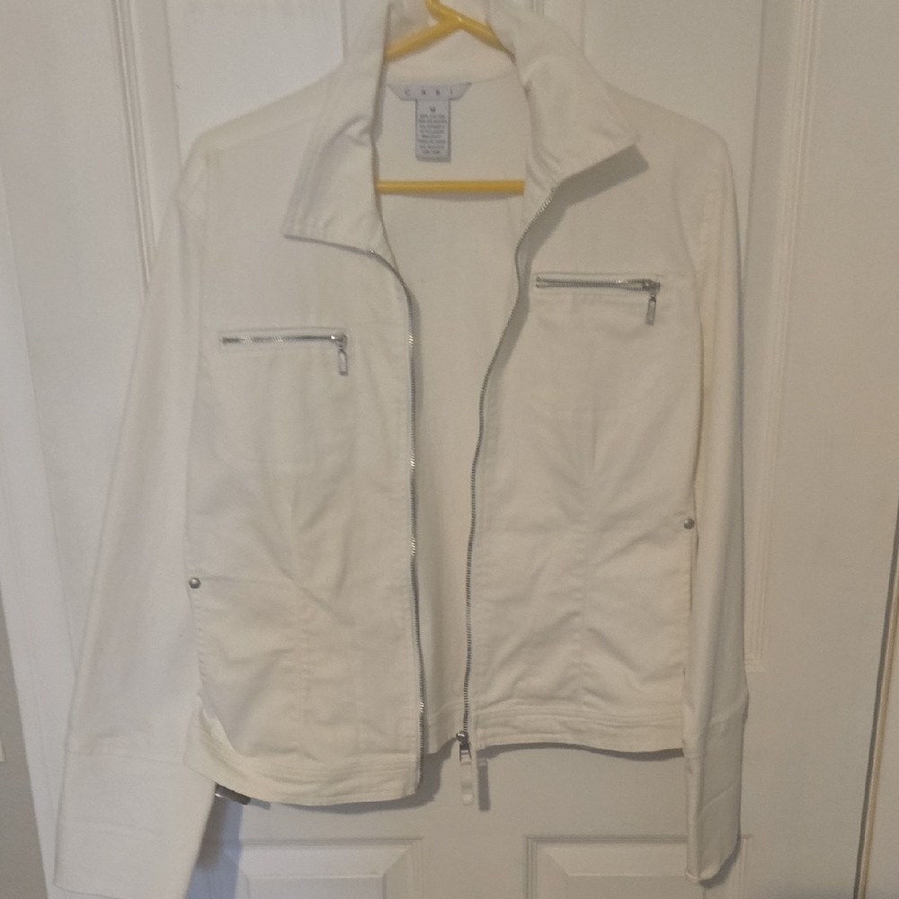 CAbi White Utility Jacket for Women